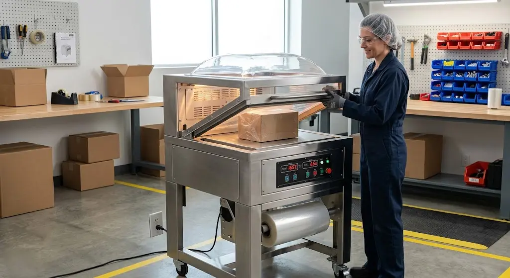 carton-chamber-shrink-wrapping-machine